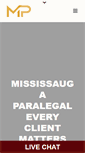 Mobile Screenshot of mississaugaparalegal.ca